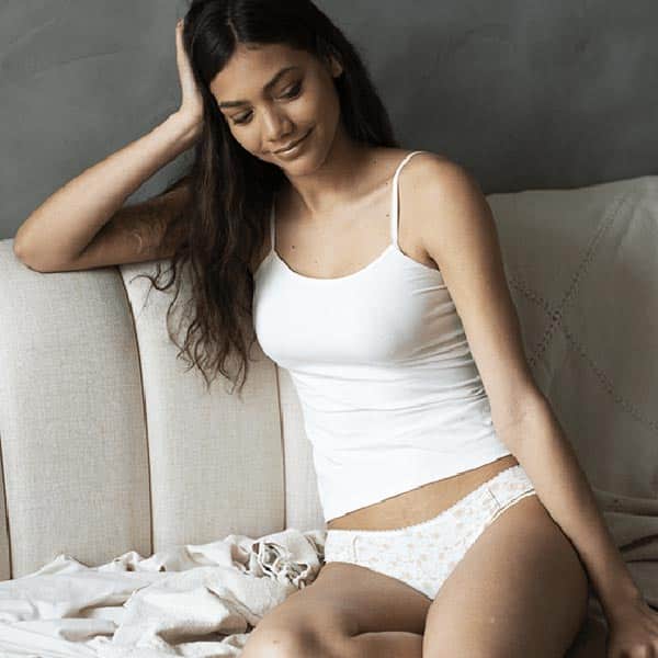 Basic organic tank top - women
