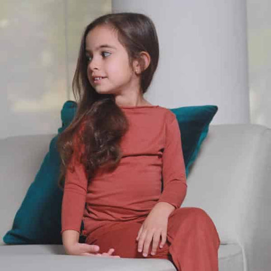 Elena Organic Long Sleeve Polo - Girls